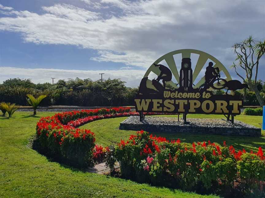 Westport Welcome Sign, Westport, New Zealand