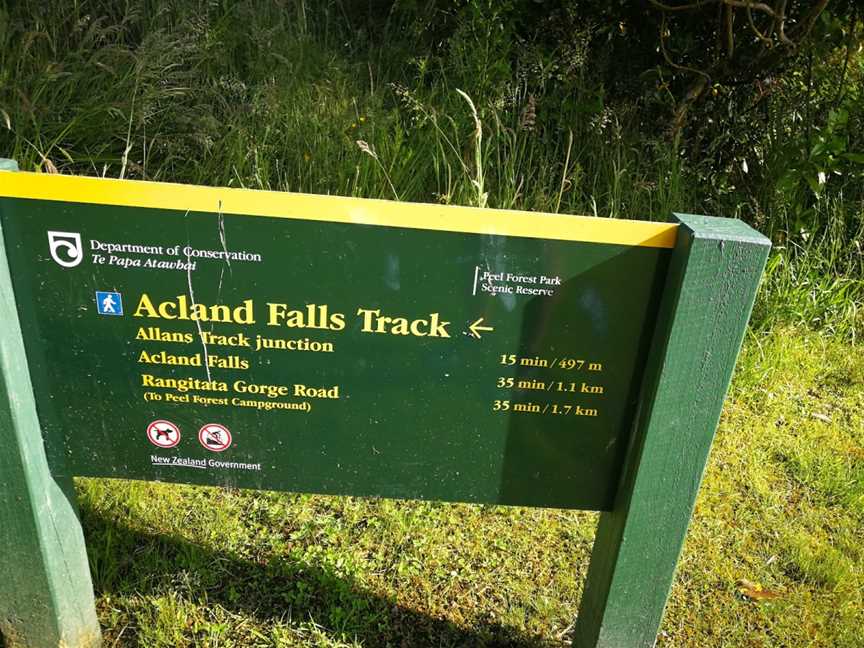 Acland Falls, Mackenzie Region, New Zealand