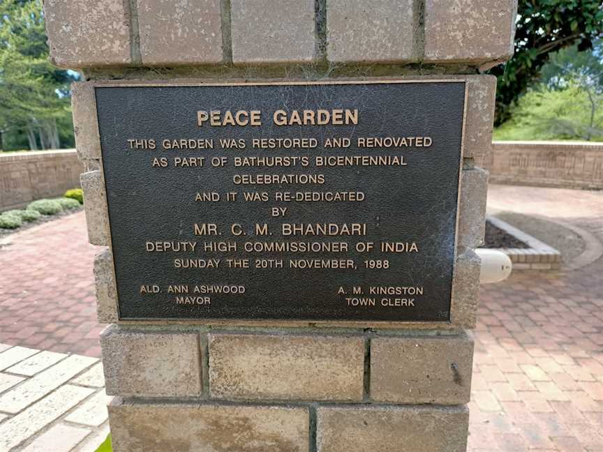 Bathurst Peace Garden, Bathurst, NSW