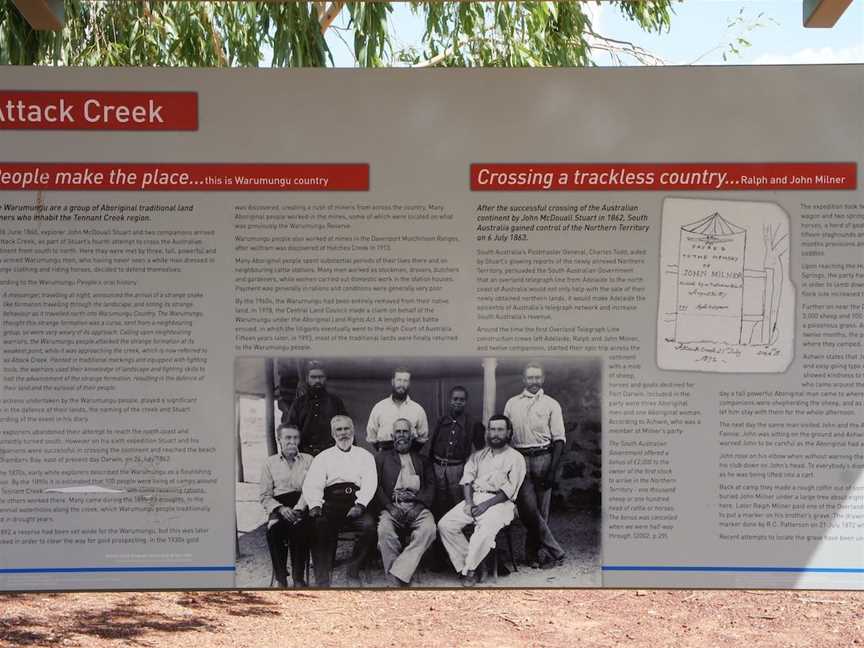 Attack Creek Historical Reserve Memorial, Tennant Creek, NT