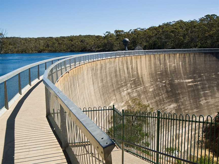 Whispering Wall at Barossa Reservoir Reserve, Williamstown, SA