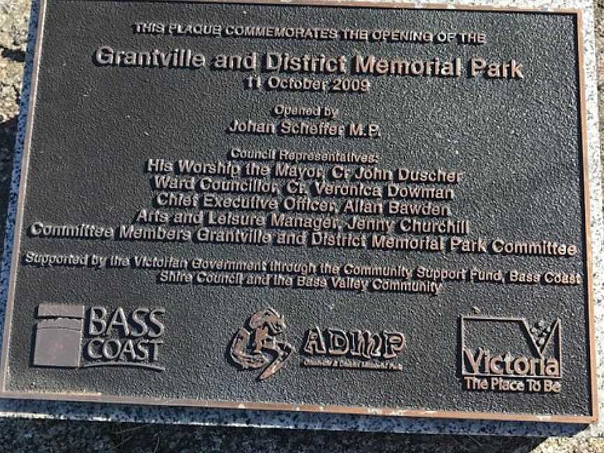 Grantville & District Memorial Park, Grantville, VIC