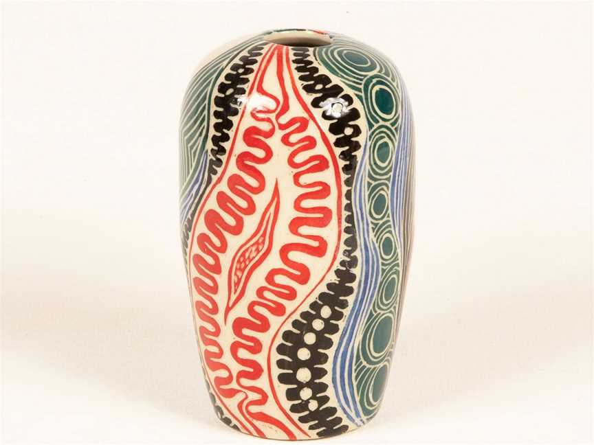 Ceramic / stoneware hand thrown pots from Ernabella Arts - Lynette Lewis
