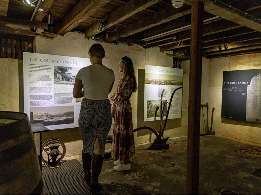 Experiment Farm Cottage cellar displays