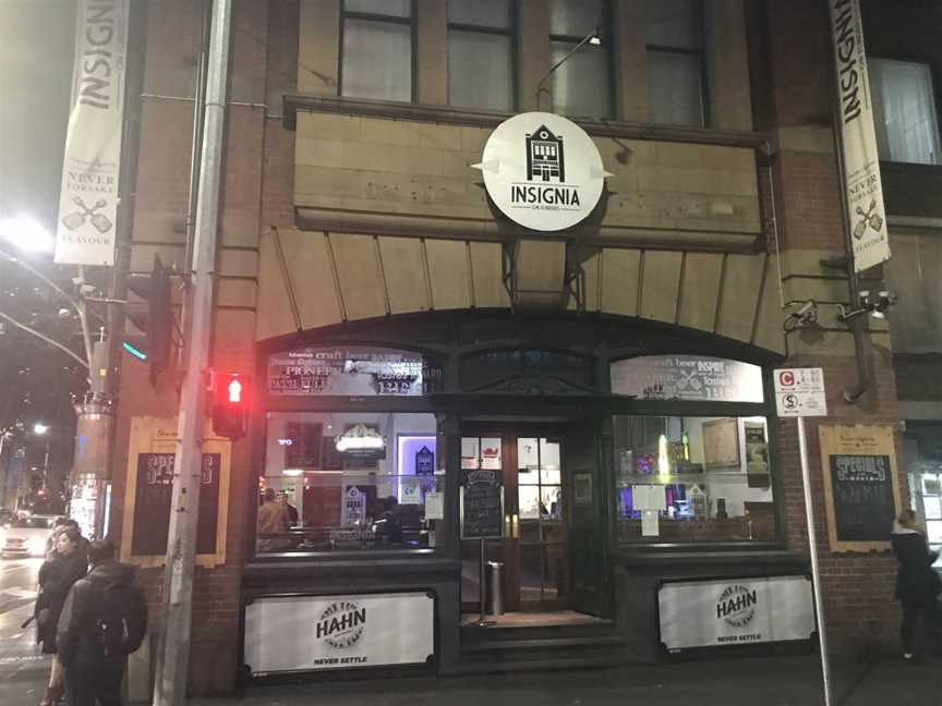 Insignia on Flinders Bar, Melbourne, VIC