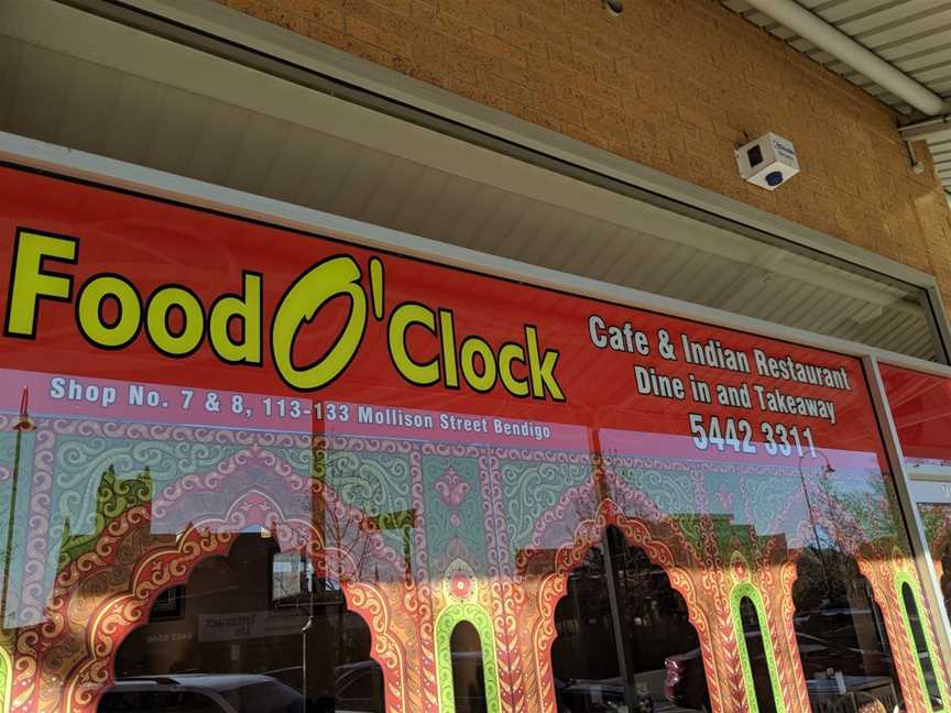 Food O'Clock Cafe & Indian Restaurant, Bendigo, VIC