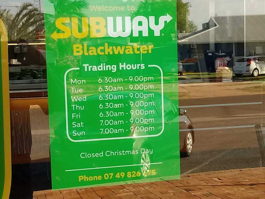 Subway, Blackwater, QLD