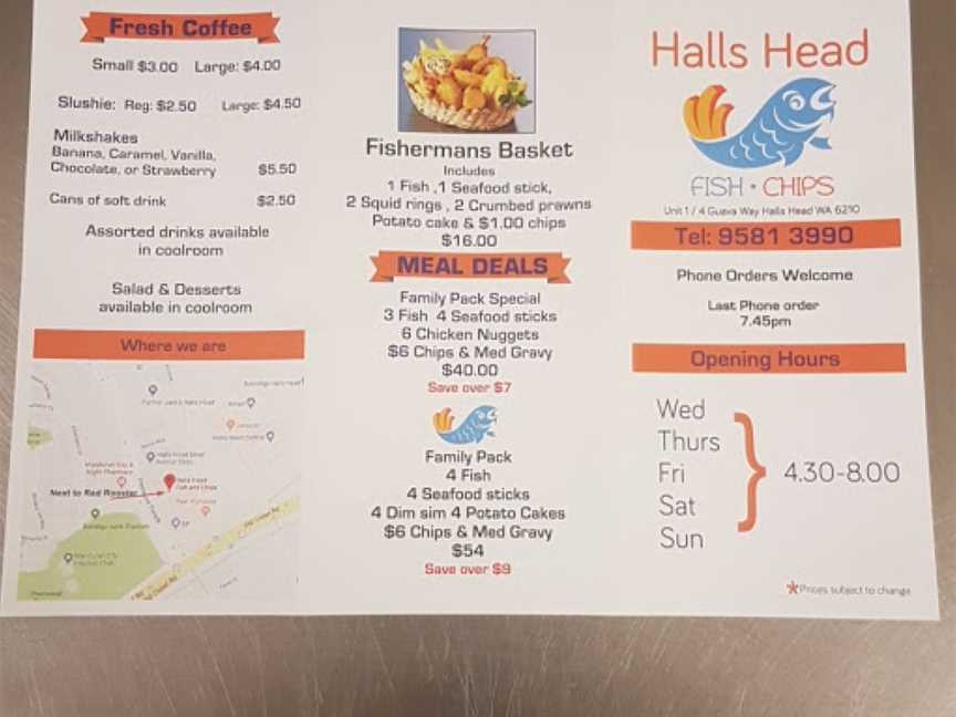 Halls Head Fish and Chips, Halls Head, WA
