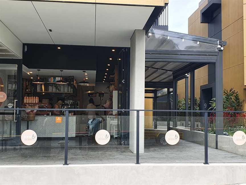 Jenn and the barista, Drummoyne, NSW