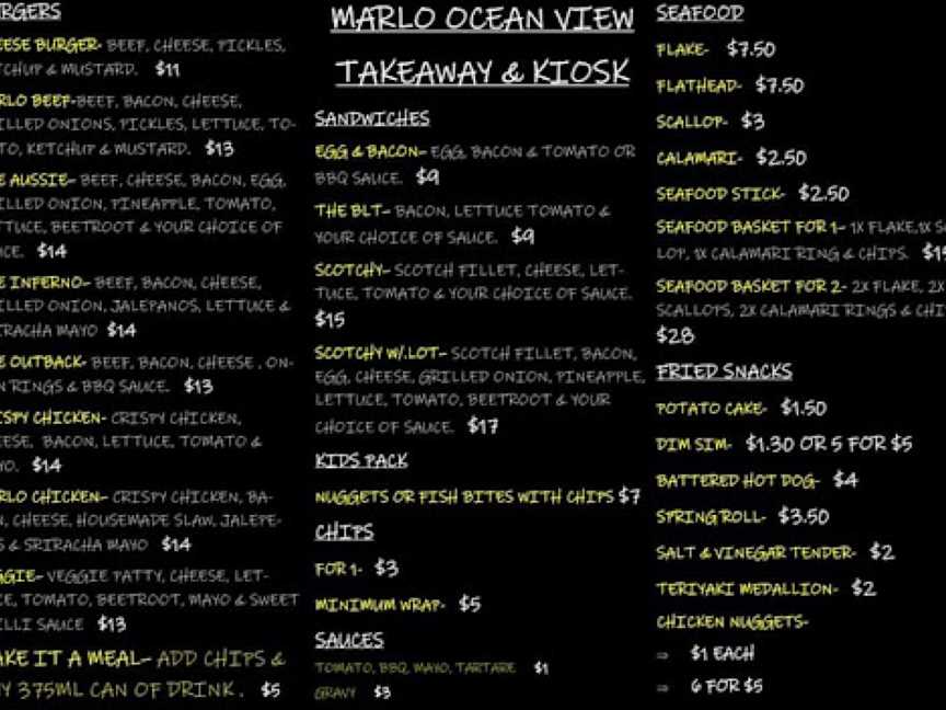 Marlo Ocean View Takeaway & Kiosk, Marlo, VIC
