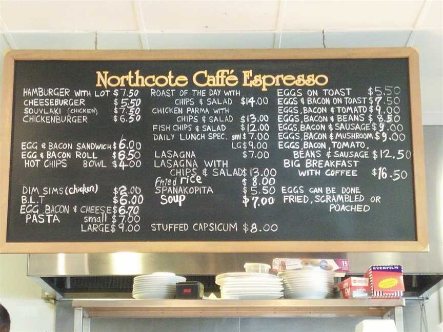Northcote Cafe Espresso, Northcote, VIC