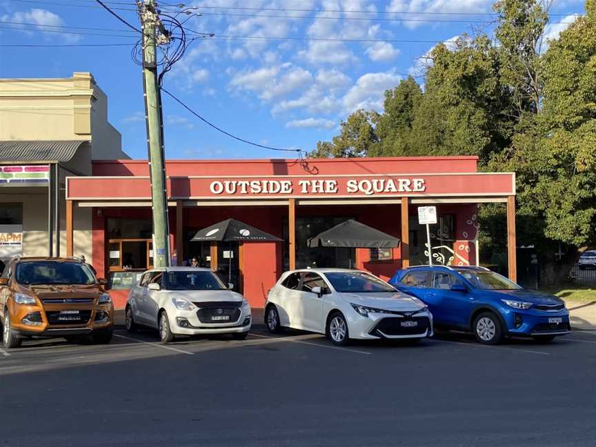 Outside the Square Cafe, Mudgee, NSW