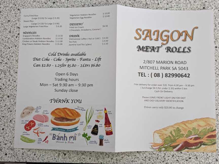 Saigon Meat Rolls, Mitchell Park, SA