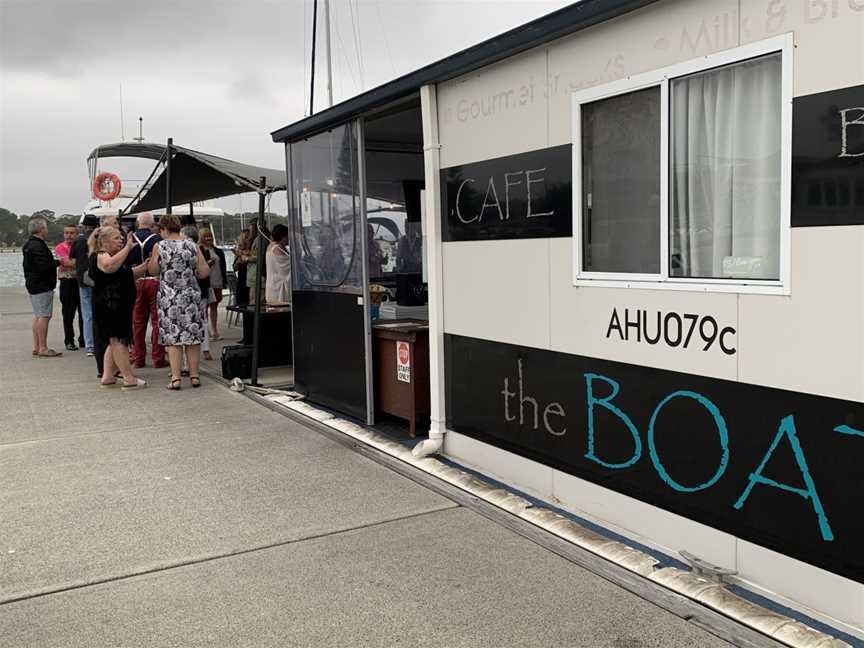 The Boat Shed Cafe on Soldiers Point Marina, Soldiers Point, NSW