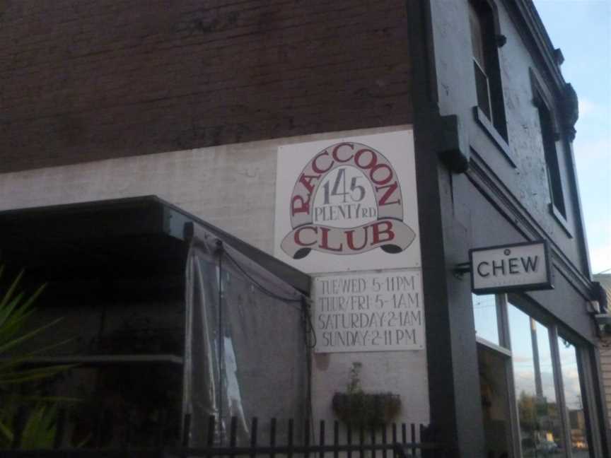 The Raccoon Club, Preston, VIC