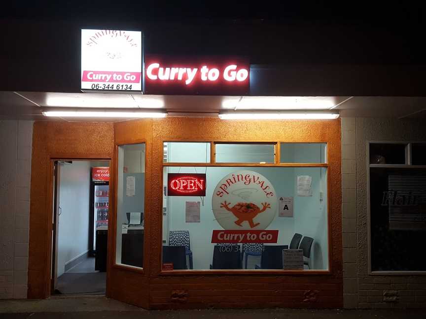 Curry To Go Springvale, Whanganui, New Zealand
