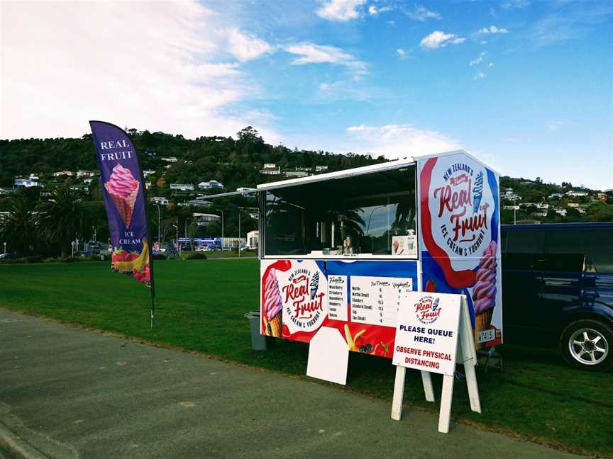 Get Real Fruit Ice Cream Cart, Nelson, New Zealand