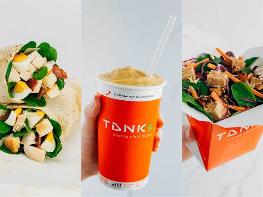 TANK Cashel Square - Smoothies, Raw Juices, Salads & Wraps, Christchurch, New Zealand