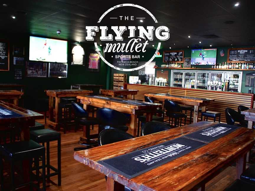 The Flying Mullet Sports Bar, Papamoa Beach, New Zealand