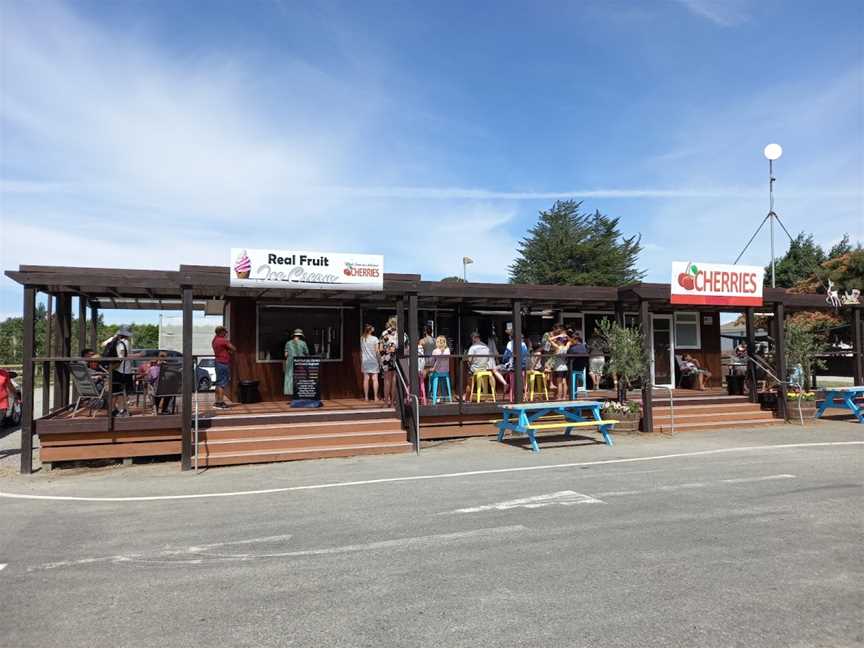 Thomas Brothers Cherry And Real Fruit Ice Cream Stall, Motueka, New Zealand