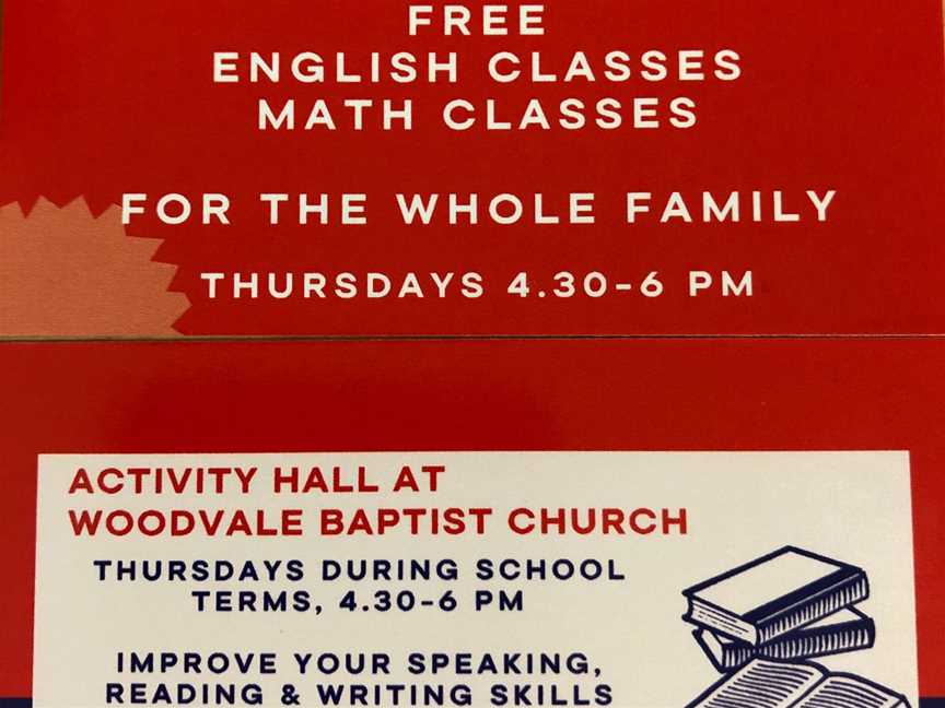 TESOL classes at Woodvale Baptist Church