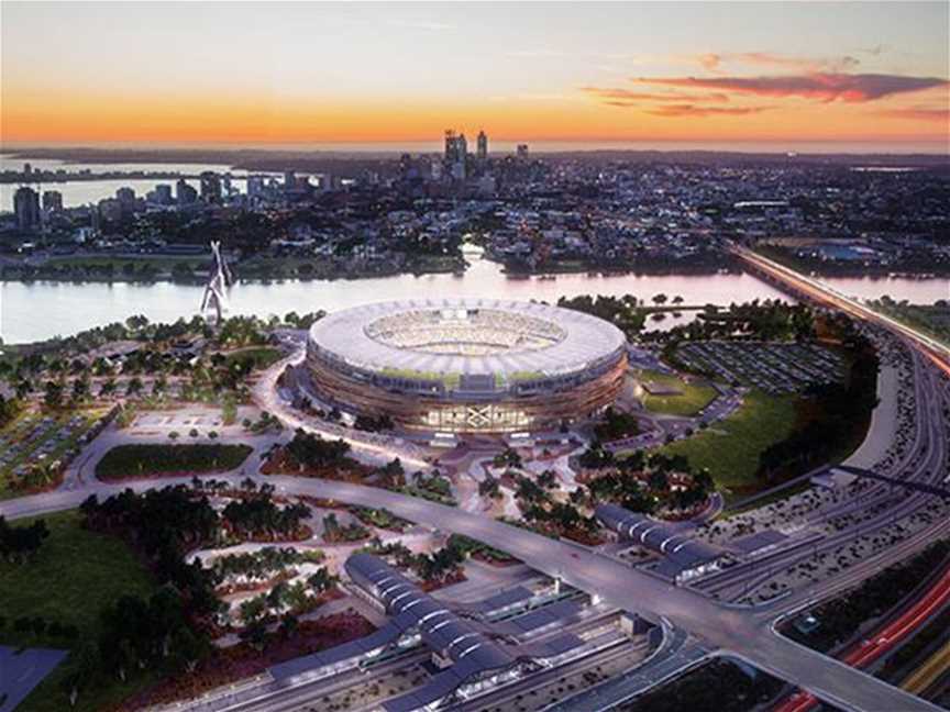 Optus Stadium, Local Facilities in Burswood