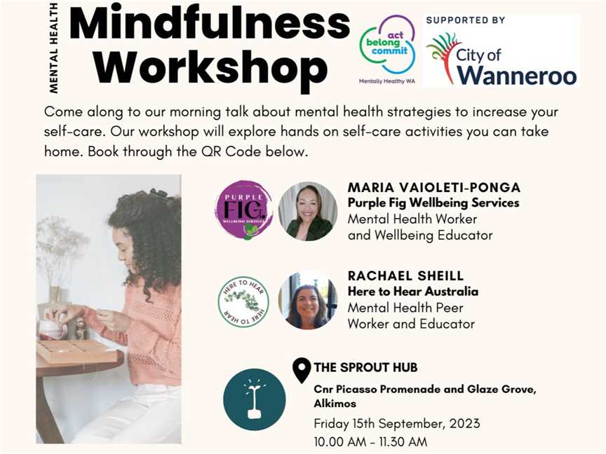 Mental Health Mindfulness Workshop supported by the City of Wanneroo