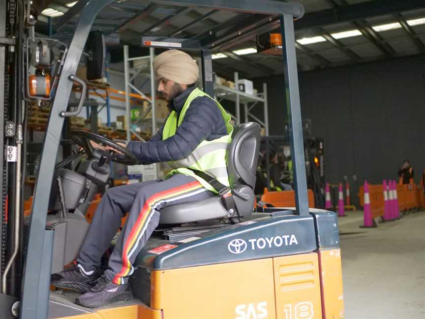 Forklift licence student at Trainix