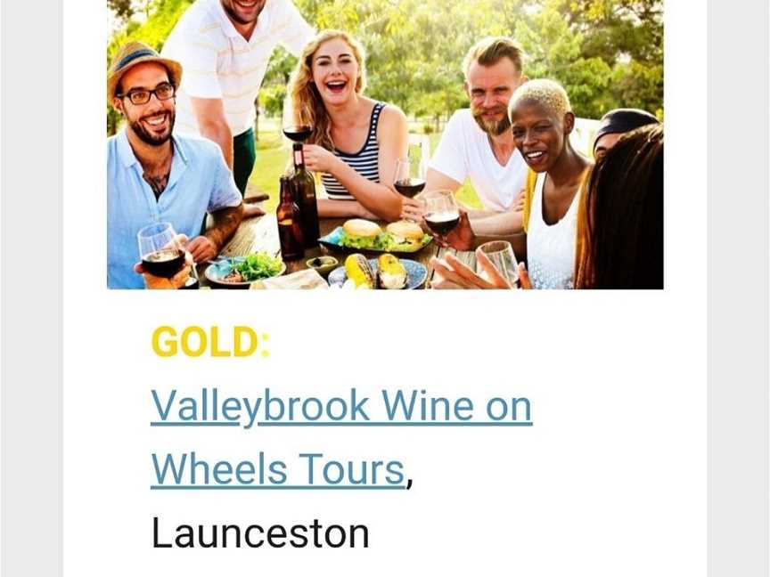 Valleybrook Wine on Wheels Tours, Launceston, TAS