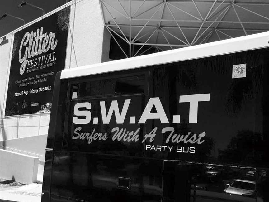 Swat Party bus, Surfers Paradise, QLD