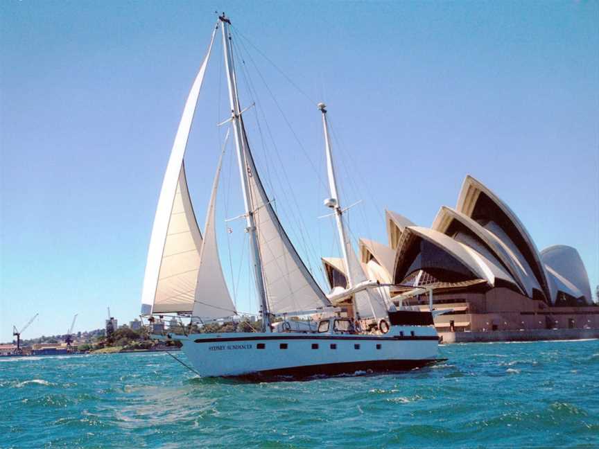 A Luxury Yacht on Sydney Harbour, Drummoyne, NSW