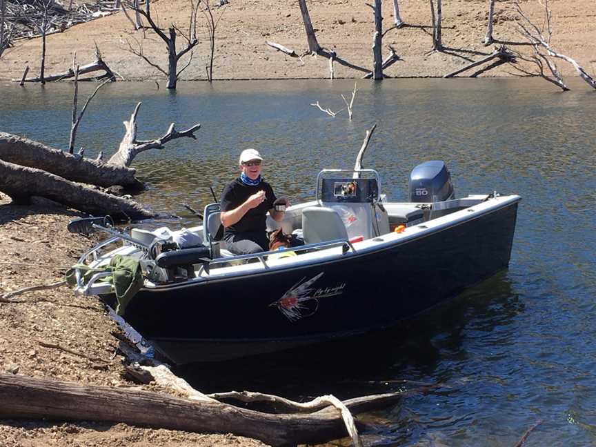 Snowy Lakes Fly Fishing Boat Charter, Michelago, NSW