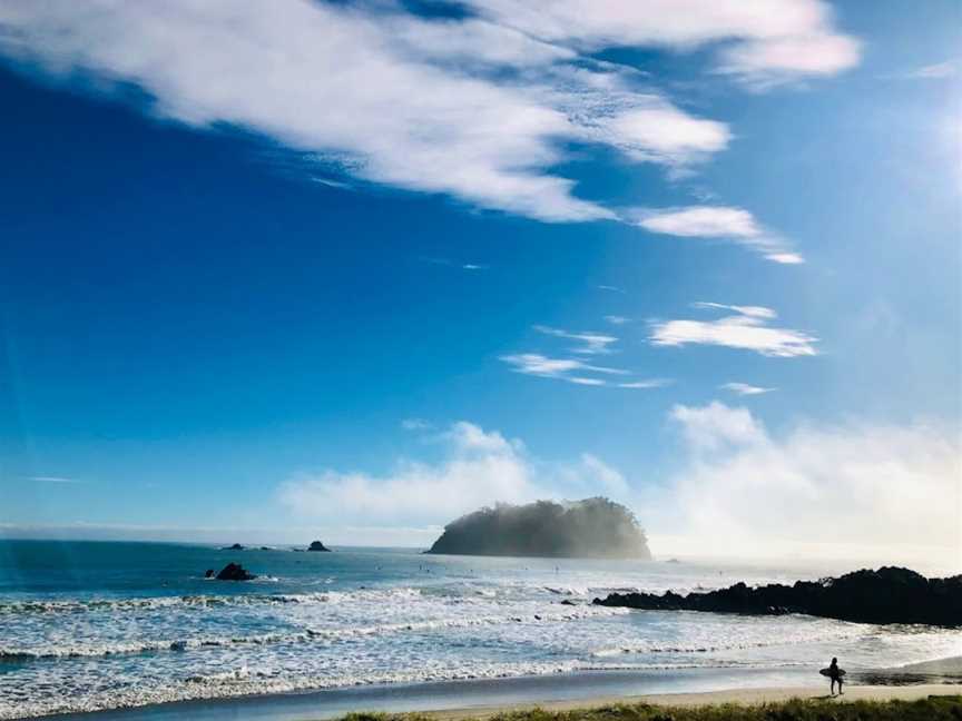 The location of our surf school in Mount Maunganui
