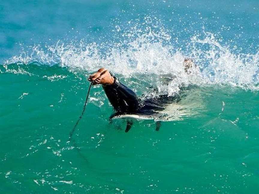 Surfing with Sarah Gisborne Surf Lessons, Awapuni, New Zealand