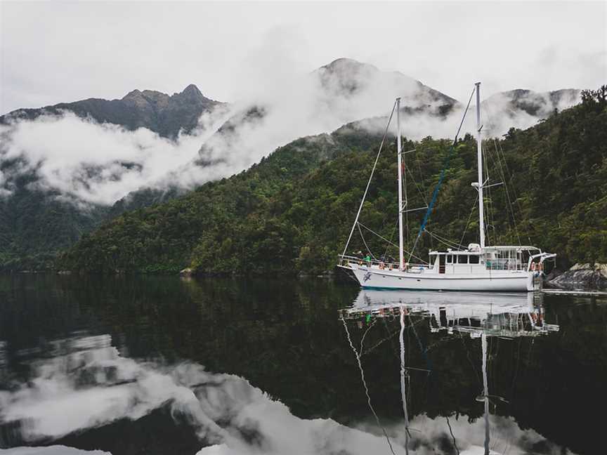 Cruise the tranquil waterways of Fiordland National Park and Beyond aboard the Breaksea Girl - your home in the wild