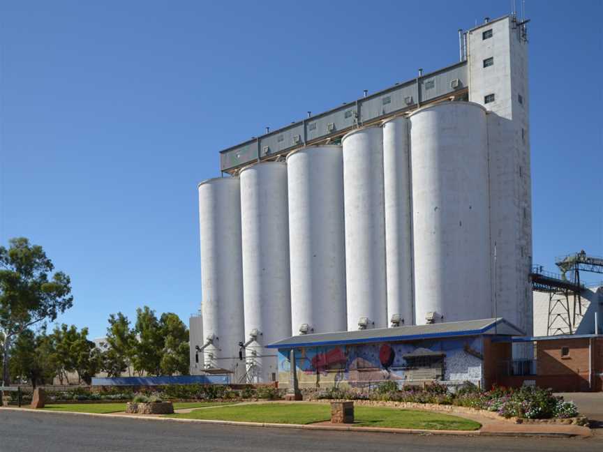 Station and silo, Three Springs, 2013.JPG