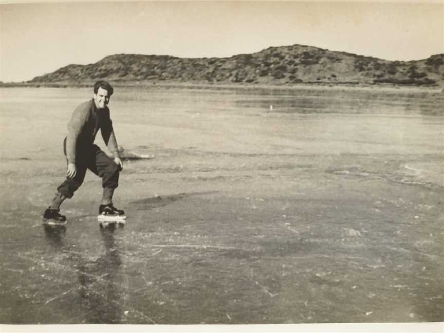 Clive Frenchskatingon Lake Youlc.1950