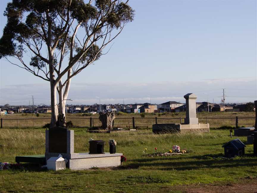 Truganina Cemetery surrounded by suburban sprawl - 50153091618.jpg