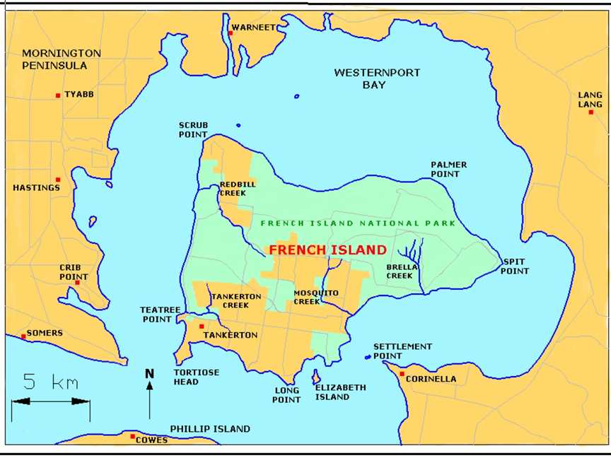 Elizabeth Island, Towns & Destinations in Elizabeth Island