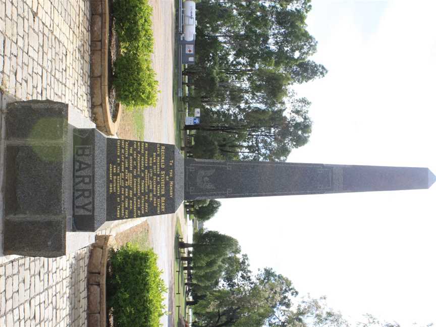 Reg Barry's Memorial