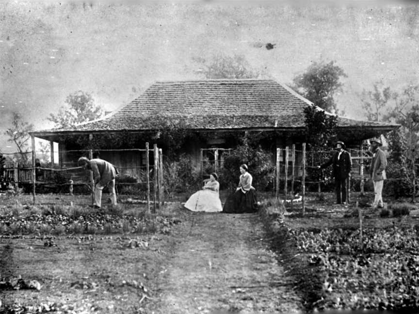 State Lib Qld170579 Inthegardenat Kinnoull Station CDawson River CQueensland C1864