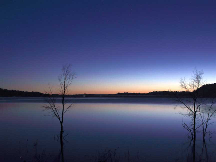 Lake Glenbawn at late sunset, April 2013.jpg