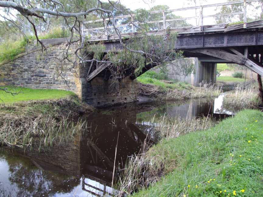Heritage listed bridge across Currency Creek