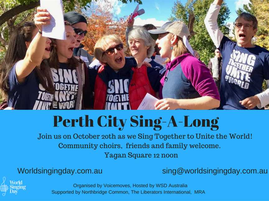 Perth City Sing-A-Long for World Singing Day, Events in Perth CBD
