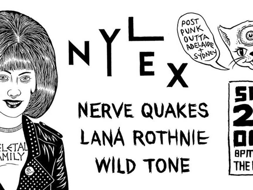 NYLEX (Adl) at the Bird w/ Nerve Quakes, Lana Rothnie, Wild Tone, Events in Perth