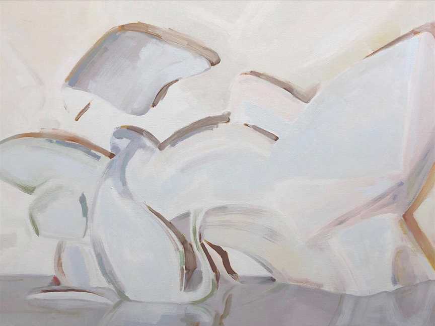 Ian Williams, Illumine (detail), 2018, oil on canvas, 50 x 76 cm