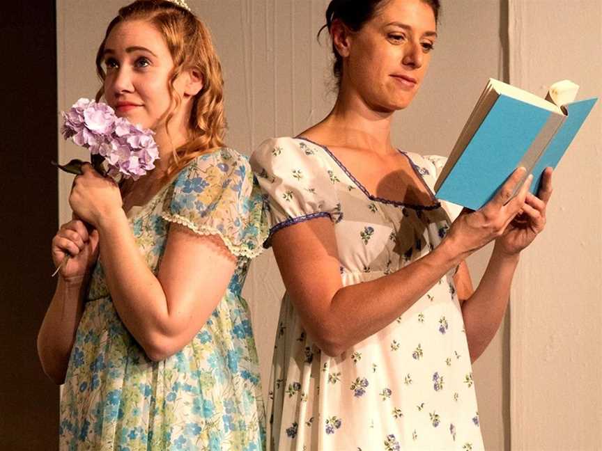 Sisters Marianne (Michelle Ezzy, left) and Elinor (Olivia Darby) in Jane Austen’s Sense and Sensibility.