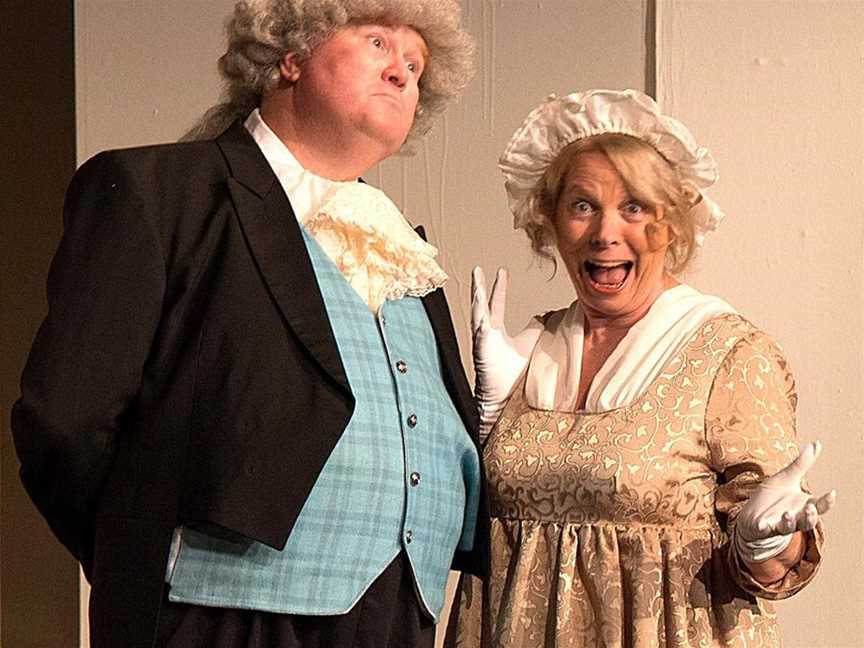 Sir John (Craig Menner, left) and Mrs Jenkins (Susan Lynch) feature in playful-but-faithful adaptation of Jane Austen’s Sense and Sensibility.