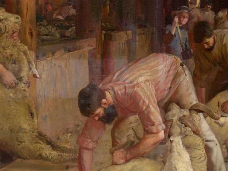 Tom Roberts' Shearing The Rams, Events in Perth