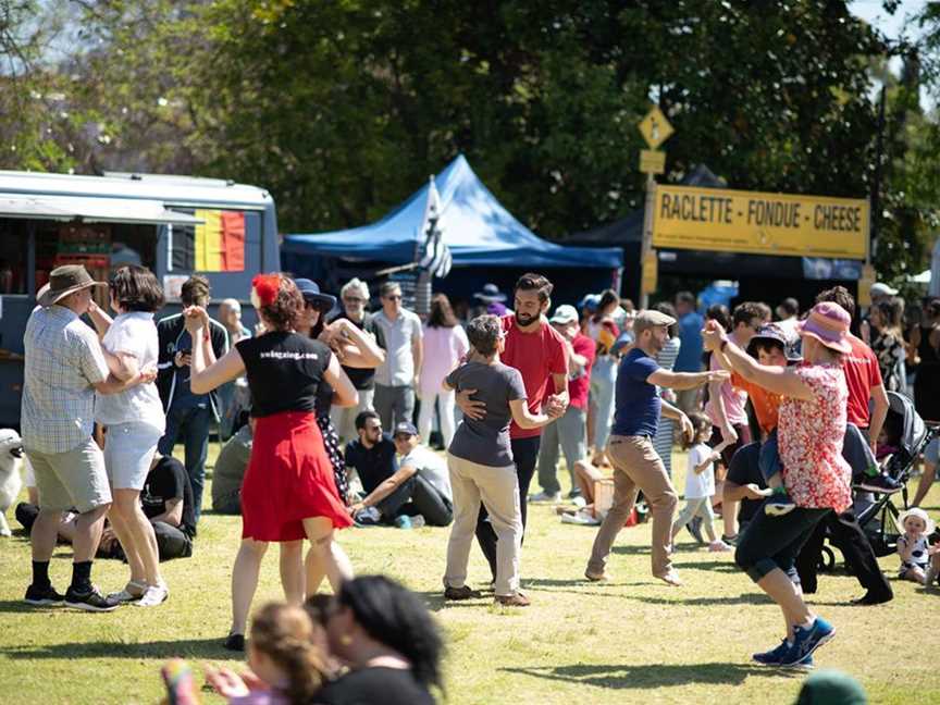 Fun and food at the Bonjour Perth Festival (photo by James Schokman)